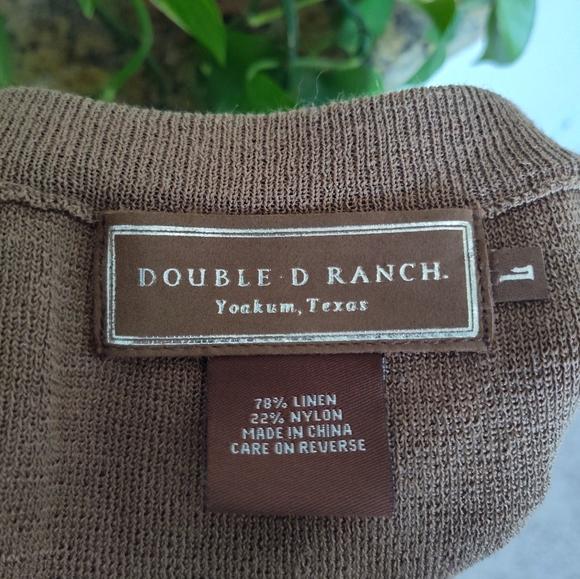 Double D Ranch Western LINEN Blend Maxi Skirt stripe bohemian southwest cowgirl - Picture 3 of 9